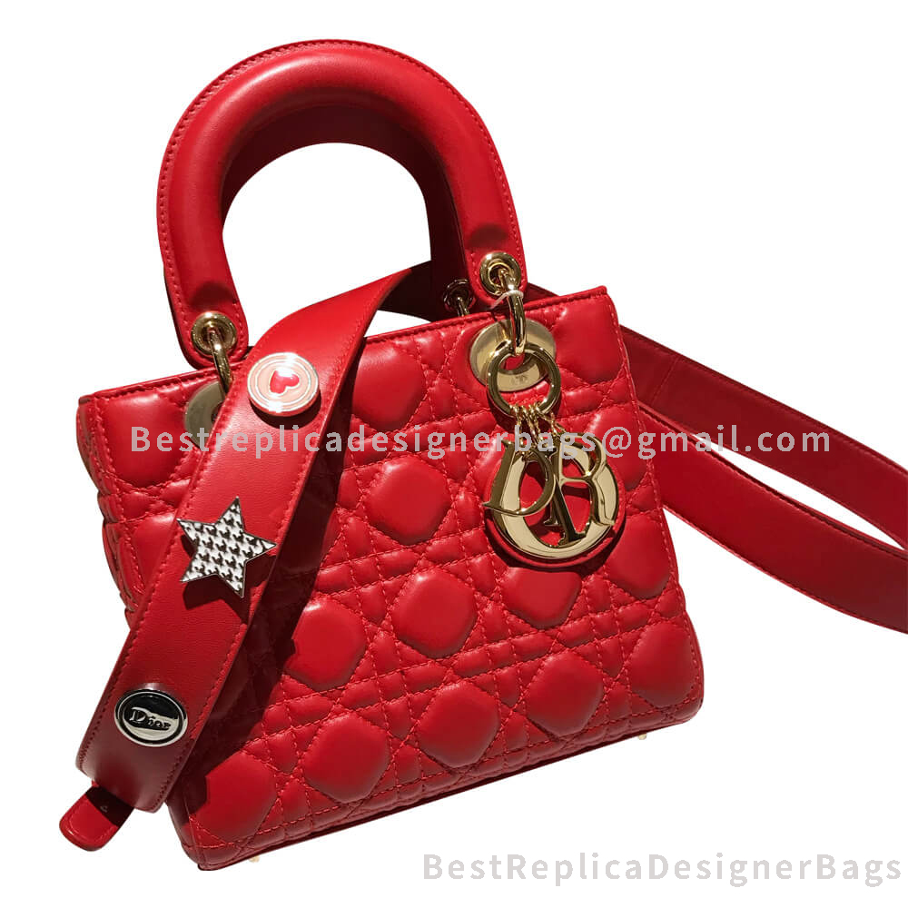 Dior My ABCDior Lambskin Bag Red GHW